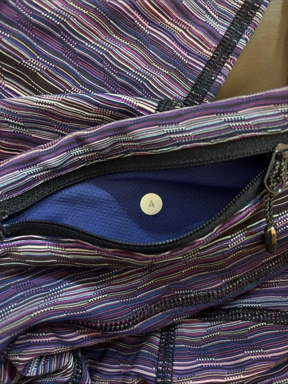 lululemon athletica Purple Multistripe Active Leggings